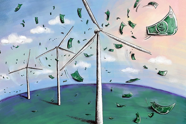 Wind turbine money